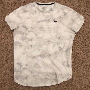 Hollister gray tie dye shirt